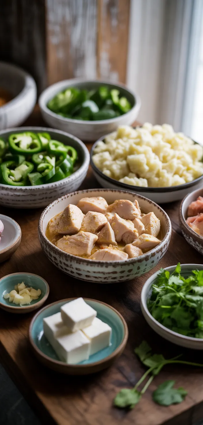 Ingredients photo for Keto White Chicken Chili Recipe