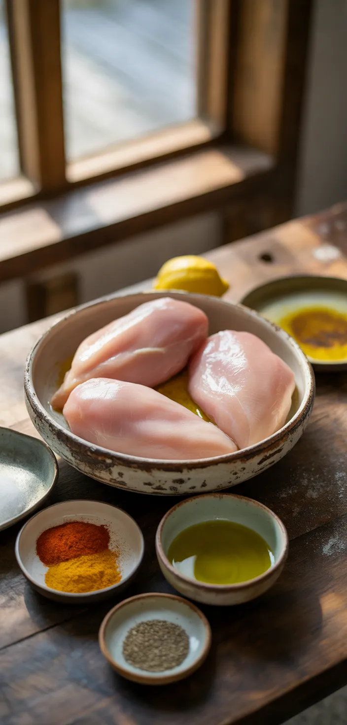 Ingredients photo for Oven Baked Chicken Breast Recipe