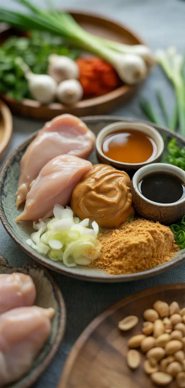 Ingredients photo for Peanut Butter Chicken/ Air Fryer Recipe