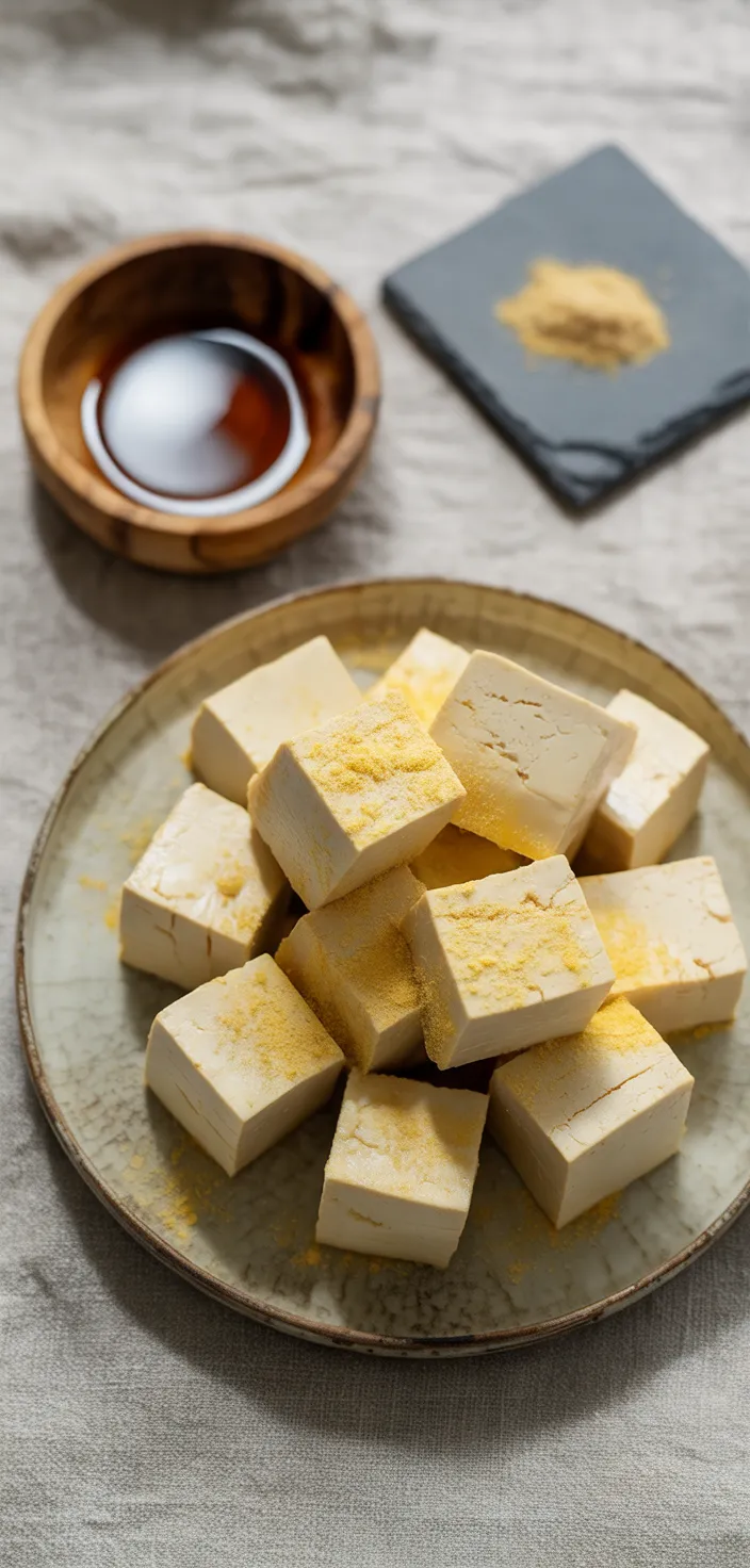 Ingredients photo for Quick And Easy Crispy Air Fried Tofu Recipe