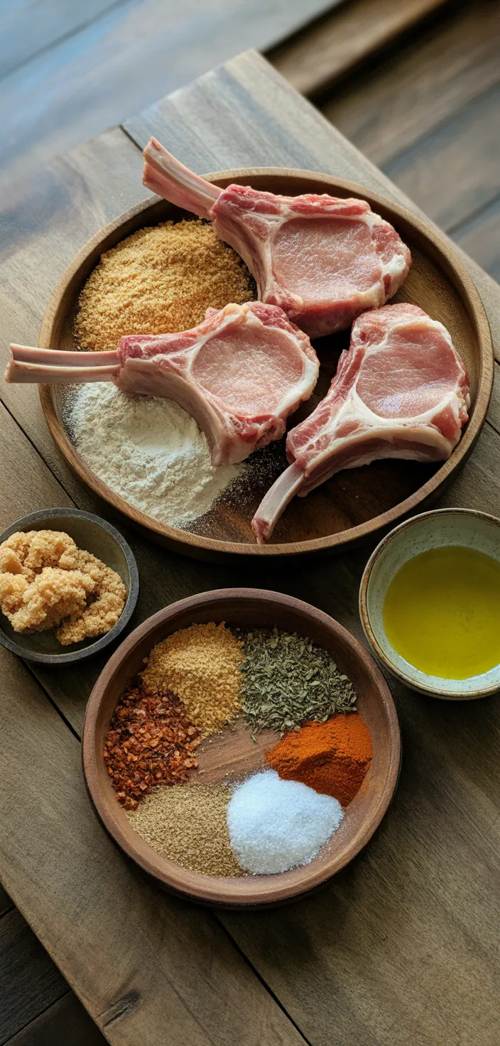 Ingredients photo for Shake And Bake Pork Chops With Homemade Shake And Bake Mix Baked On Recipe