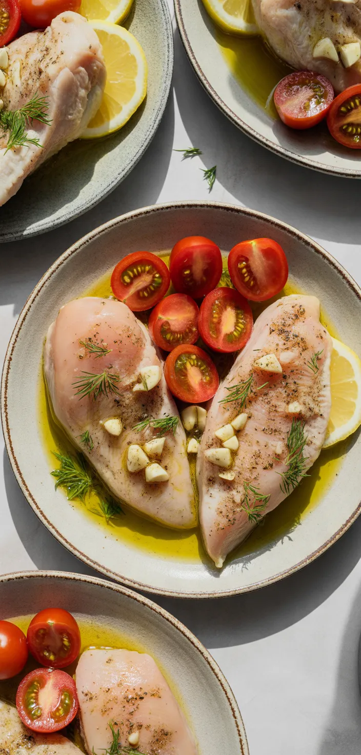 Ingredients photo for Skillet Greek Lemon Dill Chicken Recipe