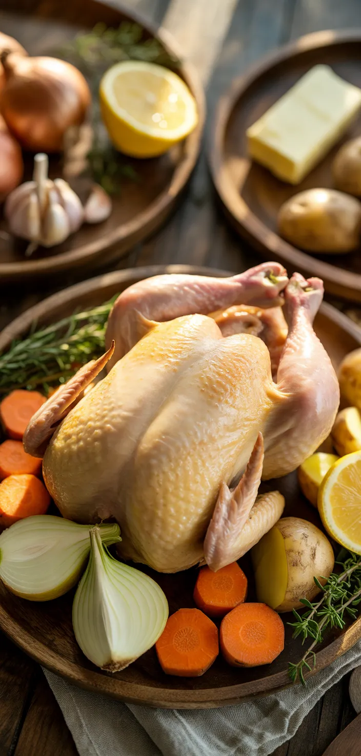 Ingredients photo for Tender And Juicy Roasted Chicken Recipe